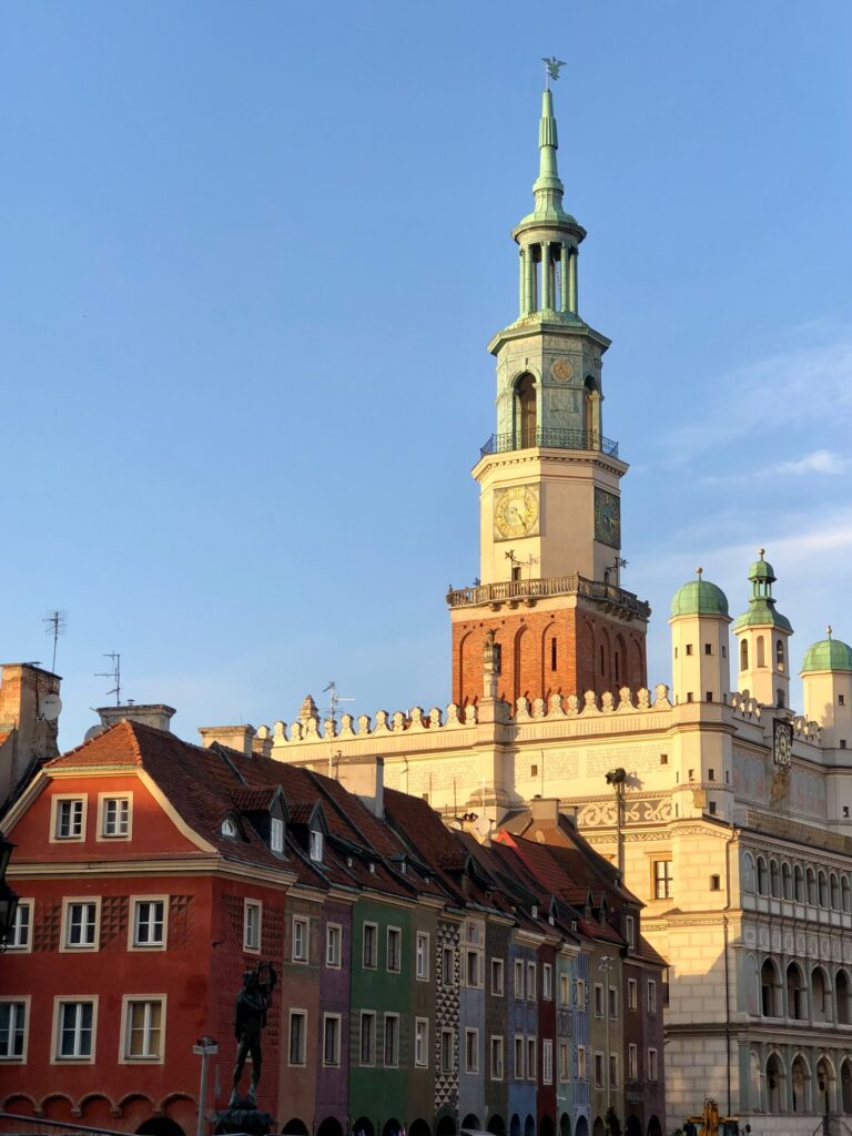 Centrum Poznania w okolicy placu Wolności