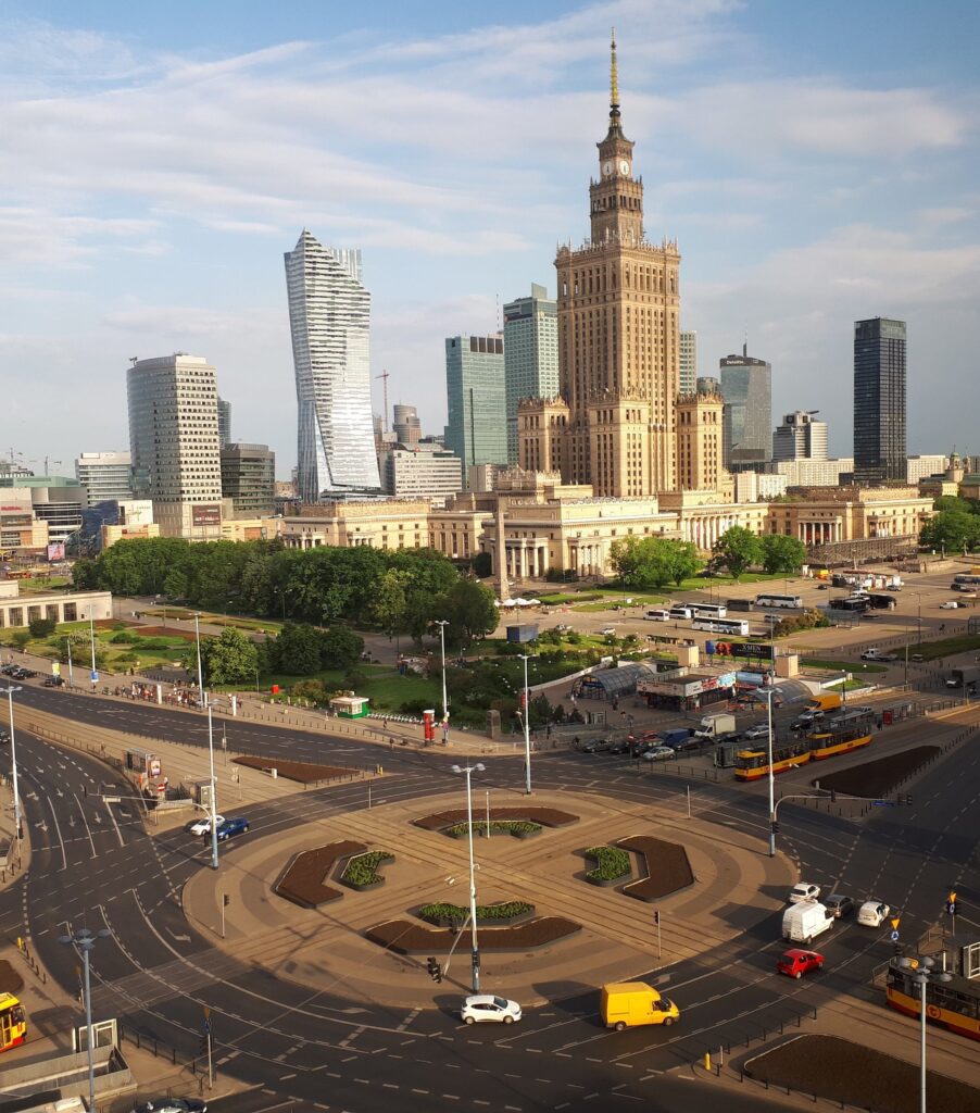 Warszawa, okolice Mokotówa i placu Jana Pawła II